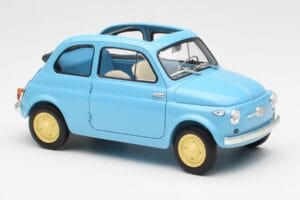 Fiat Nuova 500 Celeste Zils Kyosho 1:18 08966LB Metāls — attēls 6 no 8