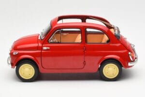 Fiat Nuova 500 Coral Sarkans Kyosho 1:18 08966R Metāls — attēls 4 no 8