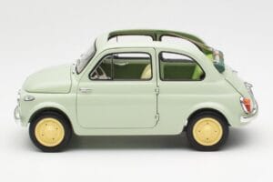 Fiat Nuova 500 Clear Zaļš Kyosho 1:18 08966LG Metāls — attēls 4 no 8