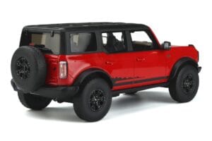 Ford Bronco 4-Door Wildtrak Sarkans GT Spirit 1:18 GT360 Sveķi — attēls 2 no 5