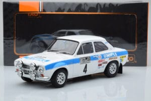 Ford Escort Mk1 RS1600 Night Version #4 R. Clark / T. Mason RAC Rally 1972 IXO 1:18 18RMC101 Metāls — attēls 6 no 6