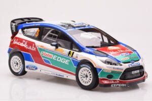 Ford Fiesta RS WRC Ford Abu Dhabi #3 M. Hirvonen / J. Lehtinen Winner Rally Australia 2011 Minichamps 1:18 151110803 Metāls — attēls 4 no 6