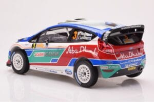 Ford Fiesta RS WRC Ford Abu Dhabi #3 M. Hirvonen / J. Lehtinen Winner Rally Australia 2011 Minichamps 1:18 151110803 Metāls — attēls 5 no 6