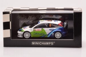 Ford Focus RS WRC #4 R. Kresta / J. Tomanek Rally Monte Carlo 2005 Minichamps 1:43 400058404 Metāls — attēls 4 no 4