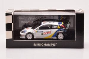 Ford Focus RS WRC #4 M. Martin / M. Park Neste Rally Finland Winners 2003 Minichamps 1:43 400038304 Metāls — attēls 4 no 4