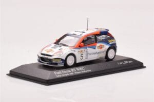 Ford Focus RS WRC #5 C. McRae / N. Grist Rally Acropolis Winner 2002 Minichamps 1:43 430028905 Metāls — attēls 2 no 4