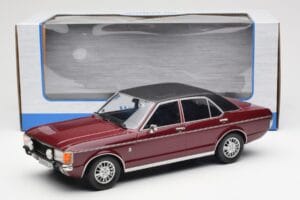 Ford Granada Mk1 Metālisks Tumši Sarkans Matēts Melns MCG 1:18 MCG18393 Metāls — attēls 6 no 6