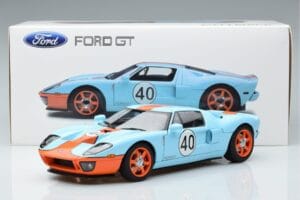 Ford GT Gulf Livery AUTOart 1:18 80513 Metāls — attēls 8 no 8