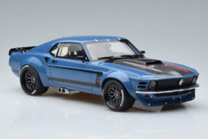 Ford Mustang Boss Cobra Ruffian Cars Zils GT Spirit 1:18 GT426 Sveķi — attēls 4 no 6