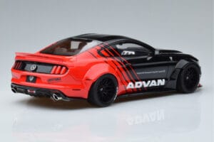 Ford Mustang S550 LB Works Liberty Walk Advan GT Spirit 1:18 KJ035 Sveķi — attēls 2 no 6