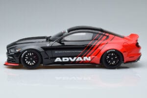 Ford Mustang S550 LB Works Liberty Walk Advan GT Spirit 1:18 KJ035 Sveķi — attēls 3 no 6