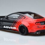 Ford Mustang S550 LB Works Liberty Walk Advan GT Spirit 1:18 KJ035 Sveķi - image 5 of 6