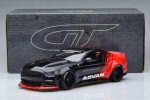 Ford Mustang S550 LB Works Liberty Walk Advan GT Spirit 1:18 KJ035 Sveķi — attēls 6 no 6