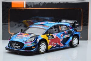 Ford Puma Rally1 WRC #7 P-L. Loubet / N. Gilsoul Rally Sweden 2023 IXO 1:18 18RMC154B Metāls — attēls 6 no 6