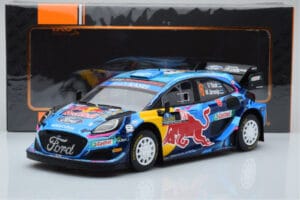 Ford Puma Rally1 WRC #8 O. Tanak / M. Jarveoja Winner Rally Sweden 2023 IXO 1:18 18RMC154A Metāls — attēls 6 no 6
