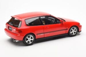 Honda Civic EG6 VTEC Sarkans LCD 1:18 LCD18018-RE Metāls — attēls 4 no 11