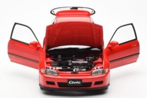 Honda Civic EG6 VTEC Sarkans LCD 1:18 LCD18018-RE Metāls — attēls 5 no 11