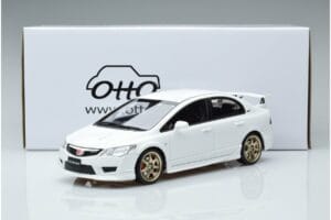 Honda Civic FD2 Type R Mugen Balts Otto 1:18 OT941 Sveķi — attēls 6 no 6