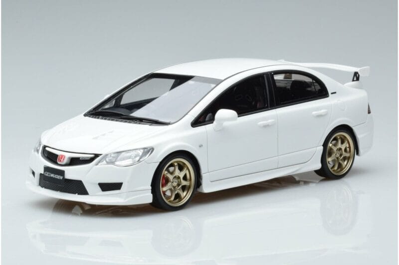 Honda Civic FD2 Type R Mugen Balts Otto 1:18 OT941 Sveķi