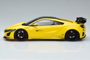 Honda NSX NC1 LB Works Liberty Walk Dzeltens GT Spirit 1:18 KJ034 Sveķi — attēls 3 no 6