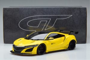 Honda NSX NC1 LB Works Liberty Walk Dzeltens GT Spirit 1:18 KJ034 Sveķi — attēls 6 no 6