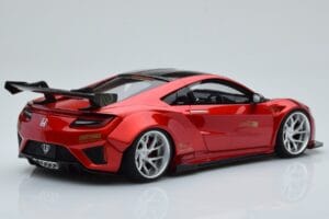 Honda NSX NC1 Liberty Walk Candy Sarkans GT Spirit 1:18 GT245 Metāls — attēls 2 no 6