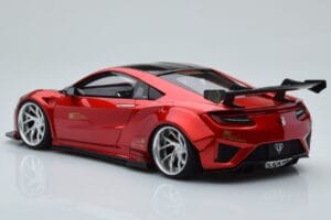 Honda NSX NC1 Liberty Walk Candy Sarkans GT Spirit 1:18 GT245 Metāls — attēls 5 no 6