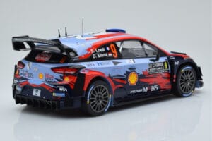 Hyundai i20 Coupe WRC #9 S. Loeb / I. Galmiche Rally Monte Carlo 2020 IXO 1:18 18RMC067B Metāls — attēls 2 no 6