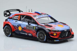 Hyundai i20 Coupe WRC #9 S. Loeb / I. Galmiche Rally Monte Carlo 2020 IXO 1:18 18RMC067B Metāls — attēls 4 no 6