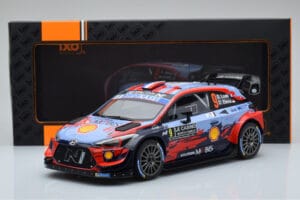 Hyundai i20 Coupe WRC #9 S. Loeb / I. Galmiche Rally Monte Carlo 2020 IXO 1:18 18RMC067B Metāls — attēls 6 no 6