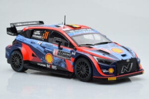 Hyundai i20 N Rally1 #11 T. Neuville / M. Wydaeghe Rally Monte Carlo 2022 IXO 1:18 18RMC112 Metāls — attēls 4 no 6