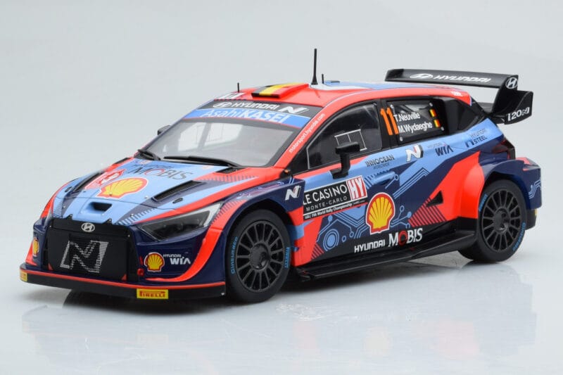 Hyundai i20 N Rally1 #11 T. Neuville / M. Wydaeghe Rally Monte Carlo 2022 IXO 1:18