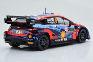 Hyundai i20 N Rally1 #8 O. Tanak / M. Jarveoja Rally Monte Carlo 2022 IXO 1:18 18RMC113 Metāls — attēls 2 no 6