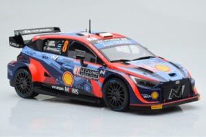 Hyundai i20 N Rally1 #8 O. Tanak / M. Jarveoja Rally Monte Carlo 2022 IXO 1:18 18RMC113 Metāls — attēls 4 no 6