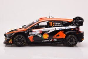 Hyundai i20 N Rally1 #11 T. Neuville / M. Wydaeghe Rally Croatia 2023 IXO 1:18 18RMC160A Metāls — attēls 3 no 6