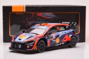 Hyundai i20 N Rally1 #11 T. Neuville / M. Wydaeghe Rally Monte Carlo 2023 IXO 1:18 18RMC153A Metāls — attēls 6 no 6