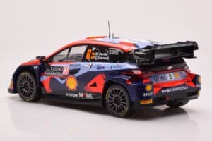 Hyundai i20 N Rally1 #6 D. Sordo / C. Carrera Rally Monte Carlo 2023 IXO 1:18 18RMC153B Metāls — attēls 5 no 6