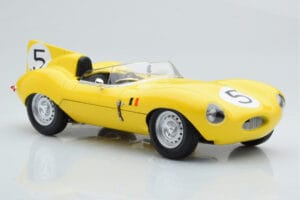 Jaguar D-Type #5 Ecurie Nationale Belge 24 Hours of Le Mans 1956 CMR 1:18 CMR143 Metāls — attēls 4 no 6