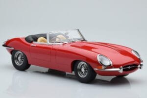Jaguar E-Type Series 1 Roadster Sarkans KK-Scale 1:18 KKDC180482 Metāls — attēls 4 no 6