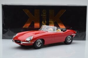 Jaguar E-Type Series 1 Roadster Sarkans KK-Scale 1:18 KKDC180482 Metāls — attēls 6 no 6