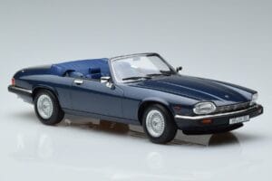 Jaguar XJS V12 Kabriolets Zils Metaliks Ierobežots Izdevums Norev 1:18 182636 Metāls — attēls 4 no 6