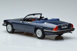 Jaguar XJS V12 Kabriolets Zils Metaliks Ierobežots Izdevums Norev 1:18 182636 Metāls — attēls 5 no 6