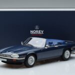 Jaguar XJS V12 Kabriolets Zils Metaliks Ierobežots Izdevums Norev 1:18 182636 Metāls - image 6 of 6