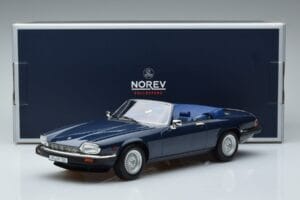 Jaguar XJS V12 Kabriolets Zils Metaliks Ierobežots Izdevums Norev 1:18 182636 Metāls — attēls 6 no 6