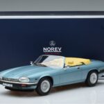 Jaguar XJS V12 Kabriolets Gaiši Zils Metaliks Norev 1:18 182635 Metāls - image 6 of 6