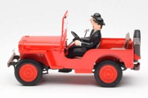 Jeep Willys Tintin 2 Figūras UT Models 1:18 180150000 Metāls — attēls 3 no 6