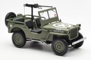 Jeep Willys MB US Army D-Day 1944 Norev 1:18 189016 Metāls — attēls 8 no 10