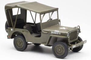 Jeep Willys Ar Brezenta Jumtu UT Models 1:18 180149002 Metāls — attēls 4 no 6