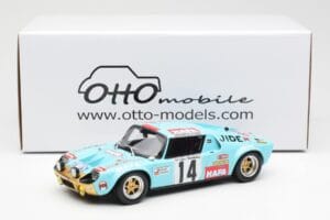 Jide 1600S Gr.4 #14 J. Ragnotti / Jaubert Criterium des Cevennes 1972 Otto 1:18 OT287 Sveķi — attēls 6 no 6