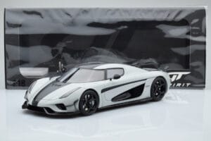 Koenigsegg Regera Pelēks Asia Exclusive GT Spirit 1:18 CLDC026 Sveķi — attēls 5 no 5